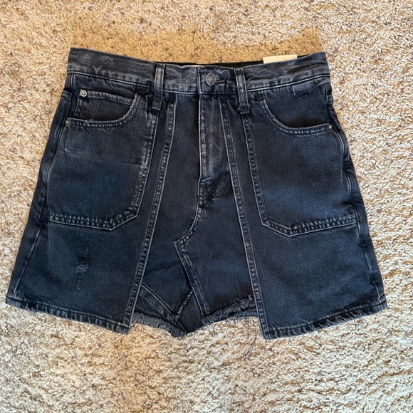 BNWT FREE PEOPLE DENIM MINI SKIRT SIZE 27 - Picture 2 of 3
